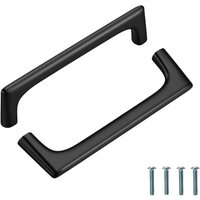 2 Stück schwarzer Küchenschrankgriff, 128 mm Küchenschrankgriff, trapezförmiges Design, Küchentürgriff, Küchenschrank-Türgriffe, für Heimdekoration 2 Stück schwarzer Küchenschrankgriff, 128 mm Küchenschrankgriff, trapezförmiges Design, Küchentürgriff, Küchenschrank-Türgriffe, für Heimdekoration von CCYKXA