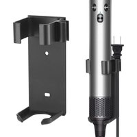 2PCS Halterung kompatibel mit Dyson Airwrap, Metall-Wandhalterung für Lockenstab, Haarglätter, Aluminium (schwarz) - Ccykxa von CCYKXA