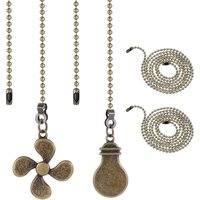 2er-Pack Ventilator-Zugketten aus Metall, 30 cm Ventilator-Zugketten, Deckenventilator-Zugketten, Ventilator-Kettenverlängerung (Bronze) - Ccykxa von CCYKXA
