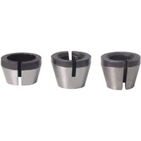 3PCS Spannzangensatz Graviermaschine Spannzangenfutter Spannzangenadapter 6,35 mm 8 mm 6 mm für elektrische Schneidemaschine Fräserfutter - Ccykxa von CCYKXA