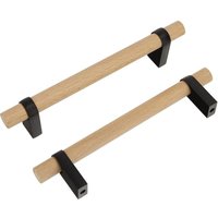 4 Stück Massivholz-Schrank-Hardware-Griff, einfache und modische Möbel, Kleiderschrank-Griff, Schubladengriff, Schrank-Dekorationsgriff - Ccykxa von CCYKXA