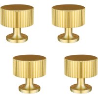 4 Stück Türgriffe, goldene Möbelknöpfe, goldene Kommoden-Schubladenknöpfe, für Schränke, Schränke, Zimmer (28 x 28 mm) - Ccykxa von CCYKXA