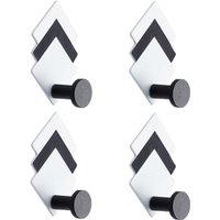 4 Stück selbstklebender Wandhaken, Badezimmer-Handtuchhalter, Küchenhandtuch-Aufhänger, selbstklebender Badezimmer-Handtuchhaken, c - Ccykxa von CCYKXA