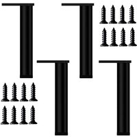 4 Stück verstellbare Möbelbeine, 25 cm, moderner Sofafuß, schwarze Bettbeine, Ersatzfüße für Tisch, Schrank - Ccykxa 4 Stück verstellbare Möbelbeine, 25 cm, moderner Sofafuß, schwarze Bettbeine, Ersatzfüße für Tisch, Schrank - Ccykxa von CCYKXA