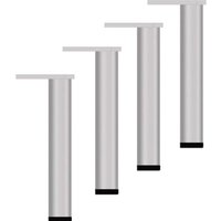 4 Stück verstellbare Möbelbeine, 30 cm, moderne Sofafüße, silberne Bettbeine, Ersatzfüße für Tisch, Schrank - Ccykxa 4 Stück verstellbare Möbelbeine, 30 cm, moderne Sofafüße, silberne Bettbeine, Ersatzfüße für Tisch, Schrank - Ccykxa von CCYKXA