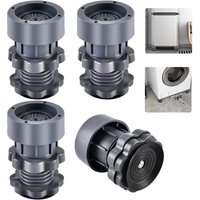 4 Stücke Universal Waschmaschinenunterlage, Einstellbar 7 bis 10 cm Anti Vibration Anti Lärm Waschmaschine Trockner Unterstützung - Ccykxa von CCYKXA