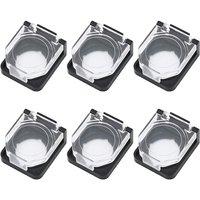 Ccykxa - 43x38x16.5 22mm 6 Stück Not-Aus-Taster Schutzabdeckung Not-Taster Schutzabdeckung Druckknopf Schutzabdeckung Für Power-Taste Von von CCYKXA