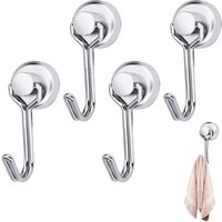 5 Stück magnetische Magnethaken, Kühlschrankmagnethaken, Magnethaken, leistungsstarker Magnethaken, superstarke Magnete mit Haken, schwerer von CCYKXA