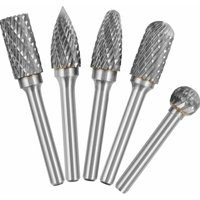 5-teiliges 6-mm-Schaft- und 10-mm-Kopf-Wolframkarbid-Doppelschnitt-Frässtift-Set für die Holzbearbeitung, Gravur, Schleifmaschine, Schnitzfräser-Set 5-teiliges 6-mm-Schaft- und 10-mm-Kopf-Wolframkarbid-Doppelschnitt-Frässtift-Set für die Holzbearbeitung, Gravur, Schleifmaschine, Schnitzfräser-Set von CCYKXA