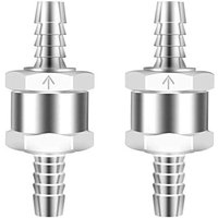 59 × 7,9 × 5,9 mm) Rückschlagventil, 2 Stück, 8 mm Kraftstoffventil aus Aluminiumlegierung, Einweg-Rückschlagventil für von CCYKXA