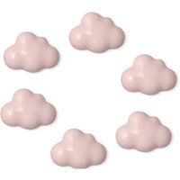 6 Stück Keramik-Schrankgriff, Wolkenförmiger Schubladengriff, Küchengriff, Kinderzimmergriff, Schrank, Schrank, Spielzeug, Aufbewahrungsbox, von CCYKXA