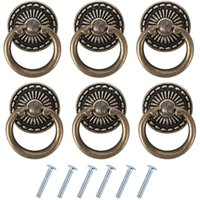 6 Stück Vintage-Möbelgriff, antike Schubladengriffe, Bronze-Türgriff für Möbel, Schrank, Kommode, Schranktür - Ccykxa von CCYKXA