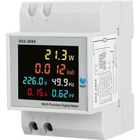 6-in-1-Einphasen-Energiezähler, AC40–300 v, 100 a, digitaler Energiezähler, 1-phasiger digitaler Stromzähler, Wattmeter, DIN-Schienen-Messgerät, von CCYKXA
