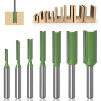 6 mm gerader Fräser, 7 Stück gerader Fräser, gerade Kante, Fräser, gerader Bit-Satz, Vergaser, Holzfräser, Holzbearbeitungswerkzeuge - Ccykxa 6 mm gerader Fräser, 7 Stück gerader Fräser, gerade Kante, Fräser, gerader Bit-Satz, Vergaser, Holzfräser, Holzbearbeitungswerkzeuge - Ccykxa von CCYKXA