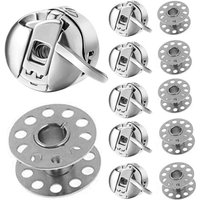 6-teiliges Spulenkapsel-Nähmaschinen-Spulengehäuse aus Edelstahl, 6-teilige Nähmaschinenspulen, Metallspulen für Frontlader-Maschinen der Klasse 15 6-teiliges Spulenkapsel-Nähmaschinen-Spulengehäuse aus Edelstahl, 6-teilige Nähmaschinenspulen, Metallspulen für Frontlader-Maschinen der Klasse 15 von CCYKXA