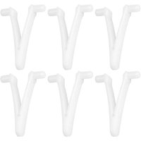 6pcs Swimming Pool Supply Butterfly v Clip for Swimming Pool Spa Brush Leaf Rake Leaf Skimmer Vacuum Head for Pool Cleaning - Ccykxa von CCYKXA