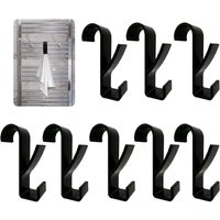 8 Stück Badezimmer Handtuchhaken Handtuchhaken Heizkörper Handtuchhaken Heizkörper Handtuchhaken für alle gängigen Heizkörper (Schwarz) - Ccykxa von CCYKXA