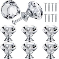 8 Stück Kristall-Türknauf, Diamant-Griffe, Diamant-Möbelgriff, Griffknöpfe, Dekoration für Schrank, Schublade, Küchenknauf-Griffe – 30 mm - Ccykxa 8 Stück Kristall-Türknauf, Diamant-Griffe, Diamant-Möbelgriff, Griffknöpfe, Dekoration für Schrank, Schublade, Küchenknauf-Griffe – 30 mm - Ccykxa von CCYKXA