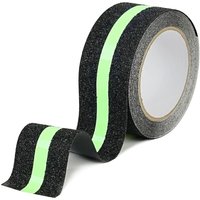 Anti-Rutsch-Treppenband mit Leuchtfolie, leuchtet im Dunkeln, 5 cm x 5 m, phosphoreszierendes Anti-Rutsch-Sicherheitsband für Treppen und Stufen im von CCYKXA