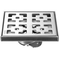 Bodenablauf für den Außenbereich, Bodenablauf und Duschablauf, Bodenablauf, Abfluss mit Duftstopp und Haarsieb, Silber-12×12cm - Ccykxa Bodenablauf für den Außenbereich, Bodenablauf und Duschablauf, Bodenablauf, Abfluss mit Duftstopp und Haarsieb, Silber-12×12cm - Ccykxa von CCYKXA