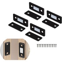 CCYKXA (4er-Pack, Schwarz) Schrankmagnete, magnetischer Türverschluss für Schubladenverschluss, Küchenschrank, Schiebetür, Schrankverschluss von CCYKXA