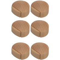 CCYKXA (Natur-Eiche) 6 Stück Türstopper - Selbstklebender Türstopper aus Holz für Boden und Parkett - Selbstklebender Türstopper von CCYKXA