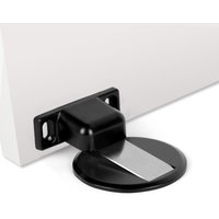 CCYKXA (Schwarz) 1 PC Magnetischer Türstopper Metalltürstopper, starker magnetischer Metalltürstopper, starker magnetischer Türstopper mit Kleber und von CCYKXA