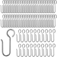 CCYKXA (Silber) 80 Stück robuste Vorhanghaken aus Edelstahl für Stange, Ringe, Tür und Dusche von CCYKXA