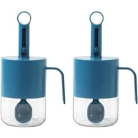 CCYKXA (blau)Luftdichtes Gewürzglas mit integriertem Löffel für einfachen Zugang zu den Gewürzen von CCYKXA