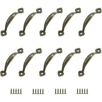 CCYKXA 10 Retro-Möbelgriffe, Türknöpfe, Zuggriffe, Mitte zu Mitte, rustikale Zinklegierung für Küchen-, Scheunentor-, Gartenhaus-, Holzschrank- und CCYKXA 10 Retro-Möbelgriffe, Türknöpfe, Zuggriffe, Mitte zu Mitte, rustikale Zinklegierung für Küchen-, Scheunentor-, Gartenhaus-, Holzschrank- und von CCYKXA