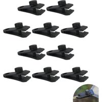 CCYKXA 10 Stück Kunststoff-Planenklammern für Campingzelt-Markisen, Sonnensegel – robustes, rutschfestes Zubehör, Planenbefestigungsklammern für den von CCYKXA