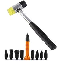 CCYKXA 10-teiliges Dellenreparaturset ohne Lackierung. Gummihammer, Körner. Zum Entfernen von Dellen im Auto und an der Kühlschranktür von CCYKXA