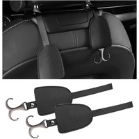 CCYKXA 2 Stück Sitzkopfstützenhaken aus Zinklegierung, Autositzhaken aus Mikrofaserleder, multifunktionaler Kleiderbügel für Handtaschen, Mäntel, CCYKXA 2 Stück Sitzkopfstützenhaken aus Zinklegierung, Autositzhaken aus Mikrofaserleder, multifunktionaler Kleiderbügel für Handtaschen, Mäntel, von CCYKXA