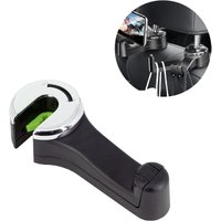 CCYKXA 2-in-1-Kopfstützenhalterung fürs Auto mit Handyhalterung, 360° drehbarer Haken auf der Rückseite für Autotasche, Handtasche, Taschentücher, CCYKXA 2-in-1-Kopfstützenhalterung fürs Auto mit Handyhalterung, 360° drehbarer Haken auf der Rückseite für Autotasche, Handtasche, Taschentücher, von CCYKXA