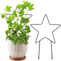 CCYKXA 2-teiliges Metallgitter für Zimmerpflanzen, kleines Gitter für Topfpflanzen, kleines Gitter für Kletterpflanzen (Art Deco – Sternformen 37 x CCYKXA 2-teiliges Metallgitter für Zimmerpflanzen, kleines Gitter für Topfpflanzen, kleines Gitter für Kletterpflanzen (Art Deco – Sternformen 37 x von CCYKXA