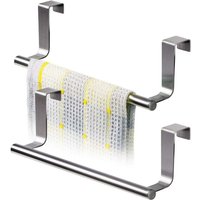 CCYKXA 2er-Set Handtuchhalter, Geschirrtücher an der Tür, Edelstahlstange zum Aufhängen an der Schrankschubladentür, Installation ohne Bohren CCYKXA 2er-Set Handtuchhalter, Geschirrtücher an der Tür, Edelstahlstange zum Aufhängen an der Schrankschubladentür, Installation ohne Bohren von CCYKXA
