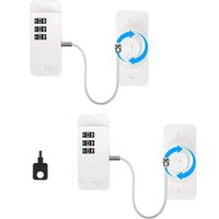 CCYKXA 2er-Set Kombinations-Kühlschrank-Sicherheitsschloss für Kinder, Kühlschrank-Vorhängeschloss-Sicherheitsschloss für Gefrierschrank-Fenster, von CCYKXA