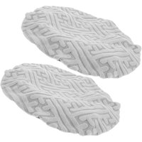 CCYKXA 2er-Set runde Stretch-Stuhlhussen, graue Sitzschoner, Barhocker- und Esszimmerstuhlbezüge, weicher und verstellbarer Stoff für Hocker von CCYKXA