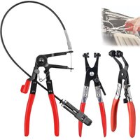CCYKXA 3-teiliges Schlauchklemmenzangen-Set mit geradem Hals, Ratschenverriegelungsfunktion, Autoreparatur-Werkzeugsatz CCYKXA 3-teiliges Schlauchklemmenzangen-Set mit geradem Hals, Ratschenverriegelungsfunktion, Autoreparatur-Werkzeugsatz von CCYKXA