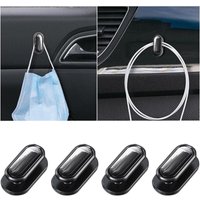CCYKXA 4 Stück (schwarz) Mini-Autohaken, selbstklebende Autohaken für das Armaturenbrett, multifunktionaler Aufhängehaken für Maske, Schlüssel, von CCYKXA