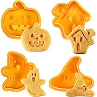 CCYKXA 4 Stück Halloween-Ausstechformen für Kuchen, Kekse, Backformen, Fondant, Kekse von CCYKXA