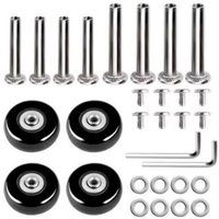 CCYKXA 50 x 18 mm, 4 Stück, Ersatzräder für Gepäck, Koffer, Gummi-Lenkrollen, Lager, Reparatursätze CCYKXA 50 x 18 mm, 4 Stück, Ersatzräder für Gepäck, Koffer, Gummi-Lenkrollen, Lager, Reparatursätze von CCYKXA