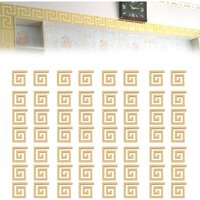 CCYKXA 60 abnehmbare Acryl-Wandaufkleber, abnehmbare Acryl-Spiegel, goldene Acryl-Aufkleber, geeignet für Wanddekoration und Möbeloberflächen CCYKXA 60 abnehmbare Acryl-Wandaufkleber, abnehmbare Acryl-Spiegel, goldene Acryl-Aufkleber, geeignet für Wanddekoration und Möbeloberflächen von CCYKXA