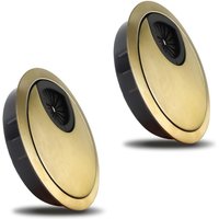 CCYKXA 60 mm Kabeldurchführung, 2 Stück Metall-Schreibtisch-Kabeldurchführung, bronzefarbene Schreibtisch-Kabeldurchführung, Rost- und CCYKXA 60 mm Kabeldurchführung, 2 Stück Metall-Schreibtisch-Kabeldurchführung, bronzefarbene Schreibtisch-Kabeldurchführung, Rost- und von CCYKXA