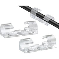 CCYKXA 64er-Pack selbstklebende Kabelmanagement-Clips, Kabel-Organizer für TV, PC, Laptop, Ethernet-Kabel, Büro, Zuhause CCYKXA 64er-Pack selbstklebende Kabelmanagement-Clips, Kabel-Organizer für TV, PC, Laptop, Ethernet-Kabel, Büro, Zuhause von CCYKXA