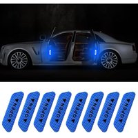 Ccykxa - 8 Stück Blaue Reflektierende Aufkleber, Reflektierendes Klebeband Aufkleber, Warnreflektierender Streifen, Wasserdichte Reflektierende von CCYKXA