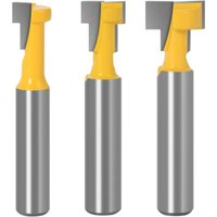 CCYKXA 8-mm-Schaft-T-Nut-Fräser-Bit-Set, 3-teiliges T-Nut-Fräser-Bit für Holzbearbeitung, Fräser, Holzbearbeitungswerkzeug, Schneidklinge CCYKXA 8-mm-Schaft-T-Nut-Fräser-Bit-Set, 3-teiliges T-Nut-Fräser-Bit für Holzbearbeitung, Fräser, Holzbearbeitungswerkzeug, Schneidklinge von CCYKXA