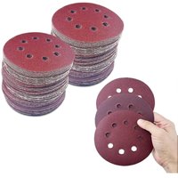 CCYKXA 80 Stück Schleifscheiben, professionelles 125-mm-Schleifpapier mit 8 Löchern, Schleifscheiben für Exzenterschleifer, zum Polieren, von CCYKXA