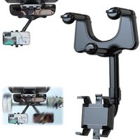 CCYKXA Auto-Rückspiegel-Telefonhalter, 360 ° drehbarer Auto-Handyhalter, Auto-Handyhalter, Auto-Telefonhalter von CCYKXA