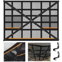 CCYKXA Autodach-Aufbewahrungsnetz, 90 × 65 cm Autodecken-Aufbewahrungsnetz, universelles Autodach-Aufbewahrungsnetz, Netz-Aufbewahrungstasche mit 2 CCYKXA Autodach-Aufbewahrungsnetz, 90 × 65 cm Autodecken-Aufbewahrungsnetz, universelles Autodach-Aufbewahrungsnetz, Netz-Aufbewahrungstasche mit 2 von CCYKXA